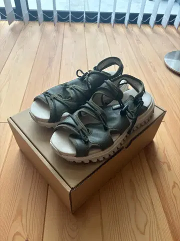 SUNCORE 가죽 샌들 GREEN LOG 별주 캠핑 28cm