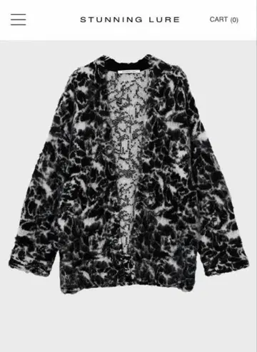 STUNNING LURE 플라워 패턴 가디건