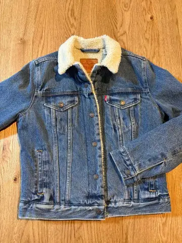 리바이스 보아 데님 자켓