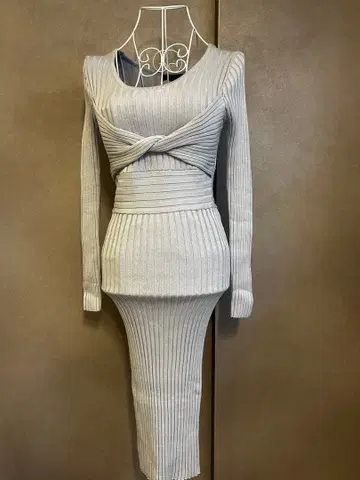 즉시 구매 OK rienda/원피스/원피스/드레스/그레이/F/586