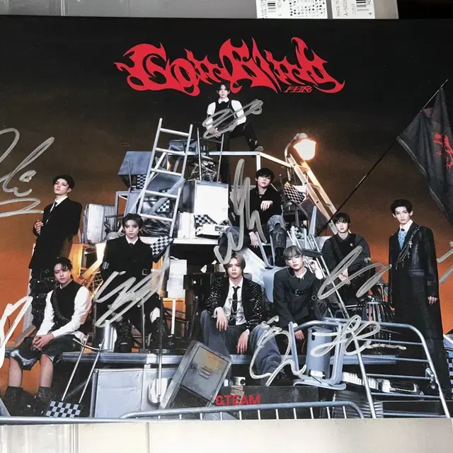 앤팀 고인블라인드 친필 싸인앨범