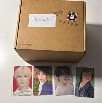 txt 범규 panic 덤 트레이딩 카드 4장 포함