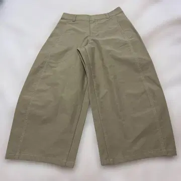 UNIQLO 저지 배럴 레그 팬츠 베이지 M