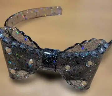 반짝반짝 리본 플라스틱 머리띠 엔젤릭 프리티