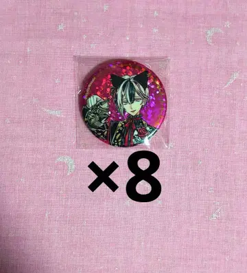 악마 집사와 검은 고양이 아쿠네코 난자타운 홀로그램 캔뱃지 베리안 세트