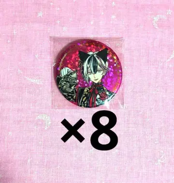 악마 집사와 검은 고양이 아쿠네코 난자타운 홀로그램 캔뱃지 베리안 세트