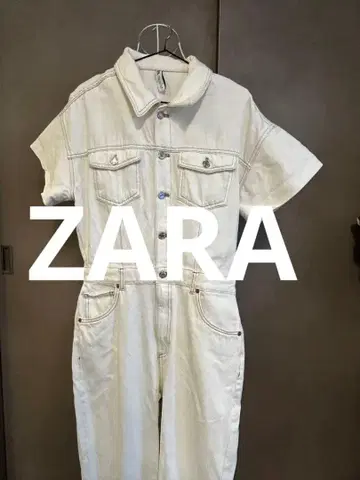 즉시 구매 OK ZARA/점프수트/올인원/살로펫/화이트/M/627