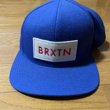 브릭스턴 파랑 플랫 빌 캡