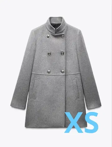 ZARA 울 더블 브레스트 코트