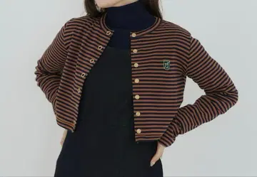 TINA:JOJUN 버튼 포함 크롭 가디건