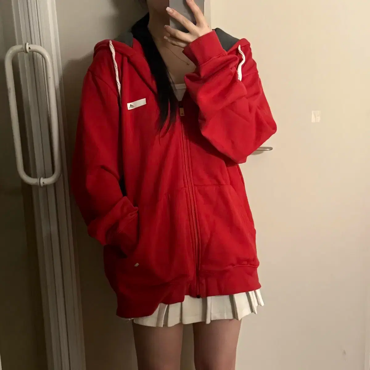 Adidas hooded zip-up