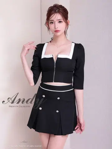 andy 셋업 소매 있음 드레스 원피스