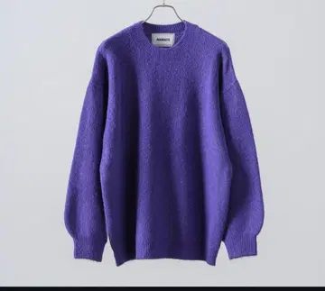 소프트 터치 오버 사이즈 크루넥 니트 M 퍼플 완판템