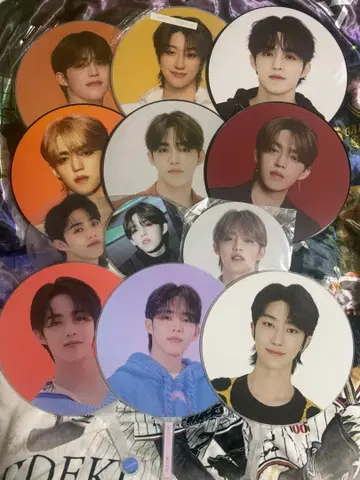 seventeen 부채 보드