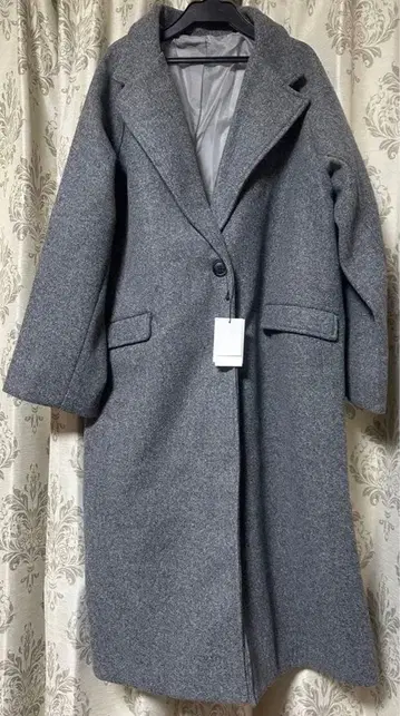 그레이 울 터치 롱 코트 아우터 가을 겨울 미사용