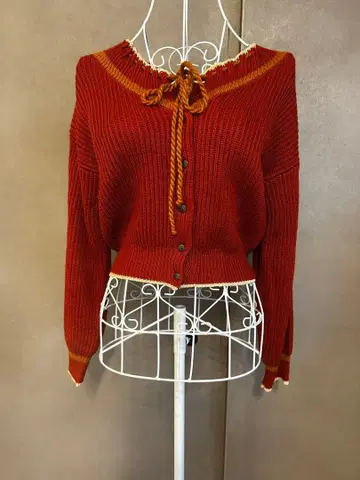 Lily brown/가디건/볼레로/상의/레드/F/630