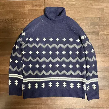 DELUXE x PENDLETON 울 터틀넥 니트