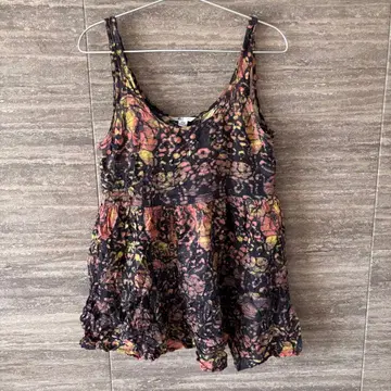 Volcom 슬리브리스 튜닉 S 해외 구제 의류 타이다이 염색