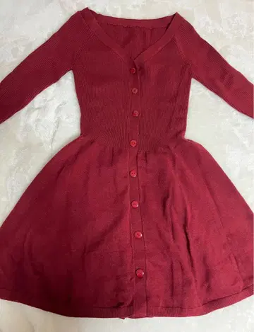 보르도 니트 원피스