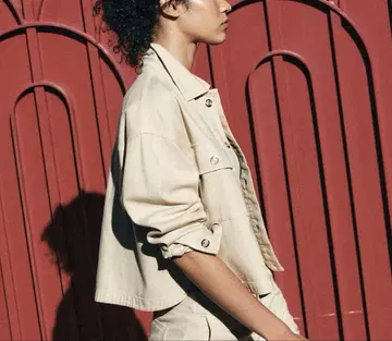 [ ZARA ] 베이지 데님 원단 자켓