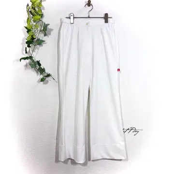 르꼬끄 스포르티브 슬랙스 팬츠(XL) 화이트 스트레치 무지