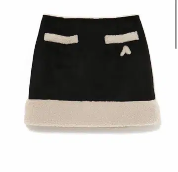 andmary Gigi mouton skirt black