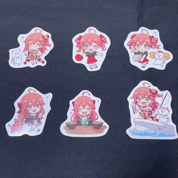 당일 발송 컴플리트 사쿠라 미코 스시로 콜라보 피크 스티커