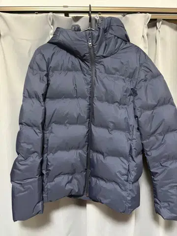 심리스 다운 후드티