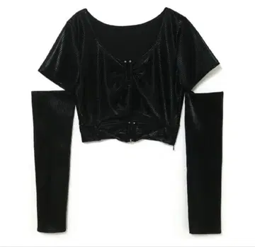 melt the lady twist cropped long sleeve