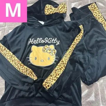 새상품 일광화상 키티 레오파드 무늬 셋업 룸웨어 홈웨어 갸루