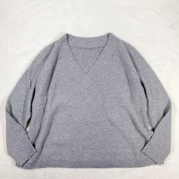 두지엠 클라세 니트 미들 게이지 캐시미어 V넥 풀오버