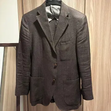 REDA 브라운 테일러드 자켓