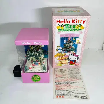 [레어] 헬로키티 눈 내리는 크리스마스 트리 작동 확인 완료