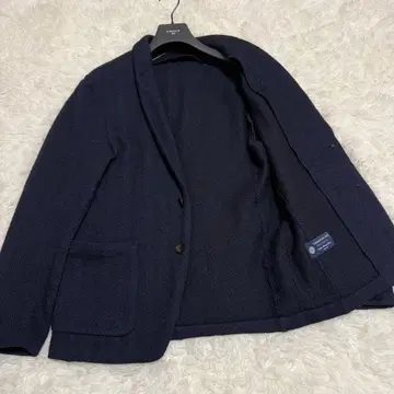 투모로우랜드 필그림 알파카 니트 소재 헤링본 네이비 46