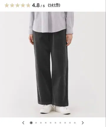 이번 시즌 무인양품 스트레치 코듀로이 이지 스트레이트 팬츠 2025년