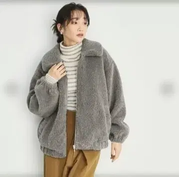 더샵 TK 마쉬멜로우 보아 블루종 택 포함 미사용 새상품 M 사이즈