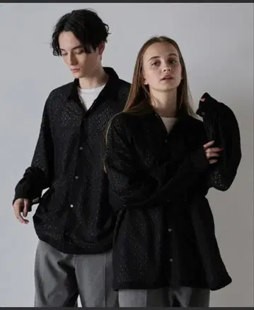 [ CLEL ] 벌룬 소매 루즈 레이스 셔츠