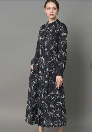 1회 착용 드레 스테리어 셔츠 원피스