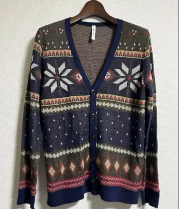 glamb  노르딕 무늬 올 패턴 가디건