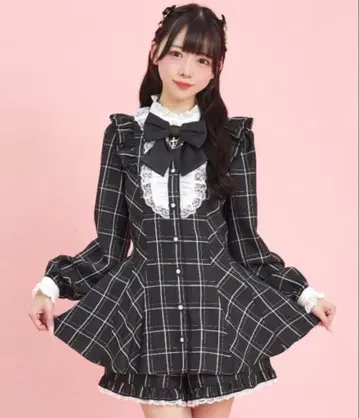 시크릿 허니 액세서리 리본 레이스 프릴 셋업 (리본 없음)