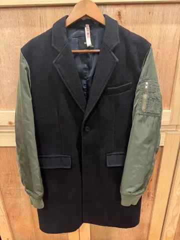 HARE 소매 ma-1 스타일 절개 코트 체스터 코트 M 사이즈