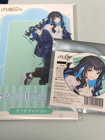 FGO 로손 한정판 테노치티트란 아크릴 스탠드 캔뱃지 세트