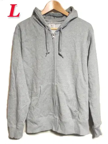 AVIREX 집업 후드티 그레이 L 새상품급 배송비 포함 아비렉스