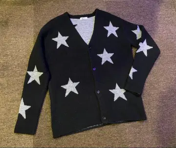 tk. 다케오 키쿠치 별 패턴 가디건 남성용 & 우먼