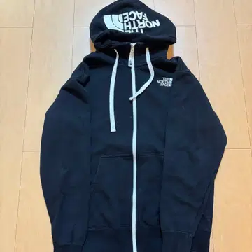 THE NORTH FACE 블랙 지퍼 후드티 M