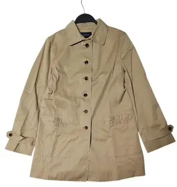 뉴요커 베이지 얇은 소재 트렌치코트 스탠드 칼라 L 11 스프링