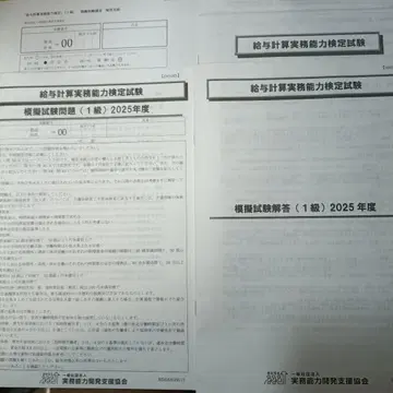 급여 계산 실무 능력 검정 시험 모의 시험 문제 2025년도