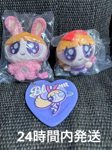 파워퍼프걸 오메메키라키라 봉제 인형 블라썸 허니블라썸