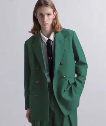 HARE 더블 브레스트 자켓 그린78 FREE