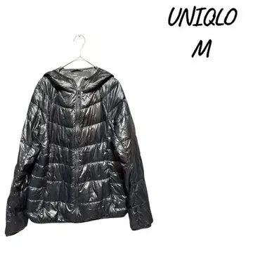 UNIQLO 후드 부착 다운 자켓 M 블랙
